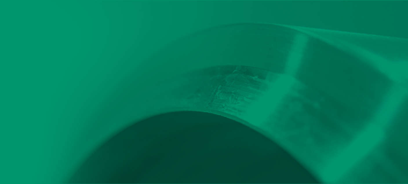 Green tinted photo of O‑Next tube detail